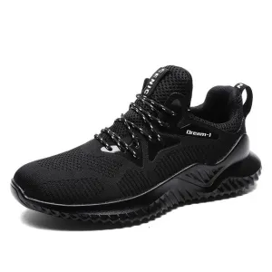 Andningsaktiva sneakers i mesh för män