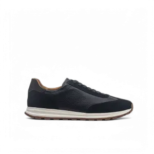 ANELLA TRAINER - Cuir et Daim Velours Noir
