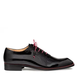 Asymmetrical Hi-Shine/Crocodile Oxford