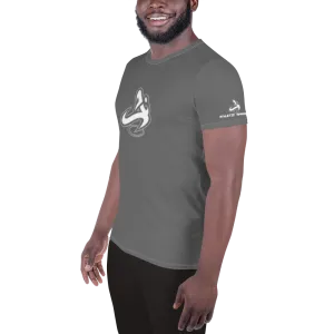 Athletic Apparatus Grey White logo White stitch Men's Athletic T-shirt