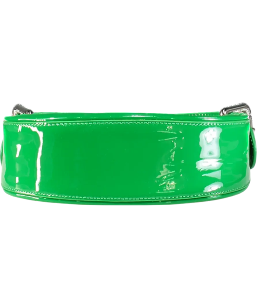 BY FAR Green Mini Soho Patent Leather Shoulder Bag