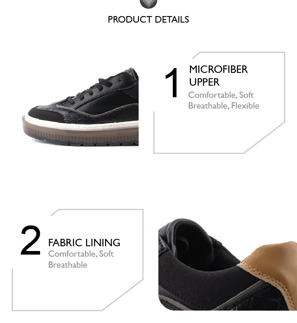 C by camel active Microfiber Classic Sneakers Men Black SIGURD 822365-HX1CSV-1