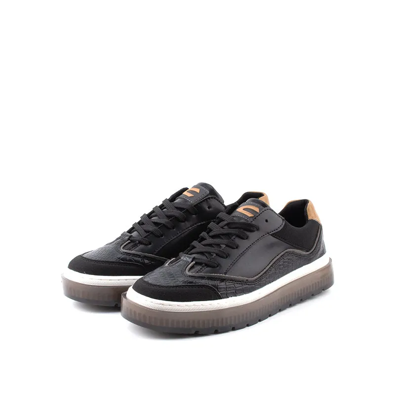 C by camel active Microfiber Classic Sneakers Men Black SIGURD 822365-HX1CSV-1