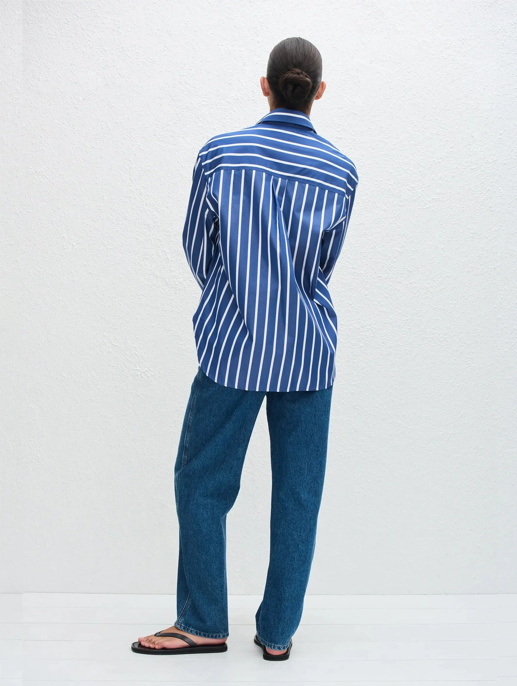 Classic Stripe Shirt in Marine Stripe