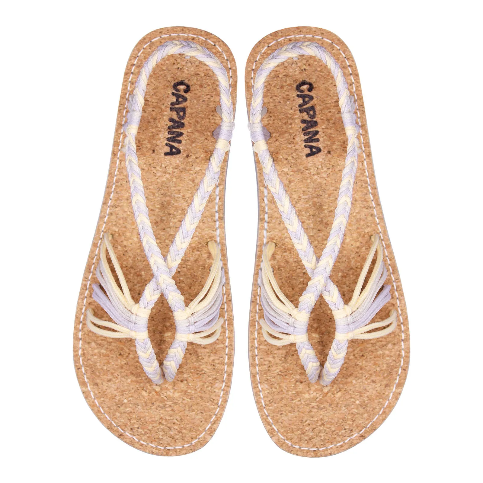 Cocoon- Ivory White Rope Sandals