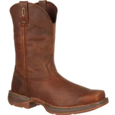 Durango Men's Rebel 11" Soft Toe Pull On Western Classic Boot- Brown - DB5444