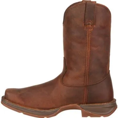 Durango Men's Rebel 11" Soft Toe Pull On Western Classic Boot- Brown - DB5444