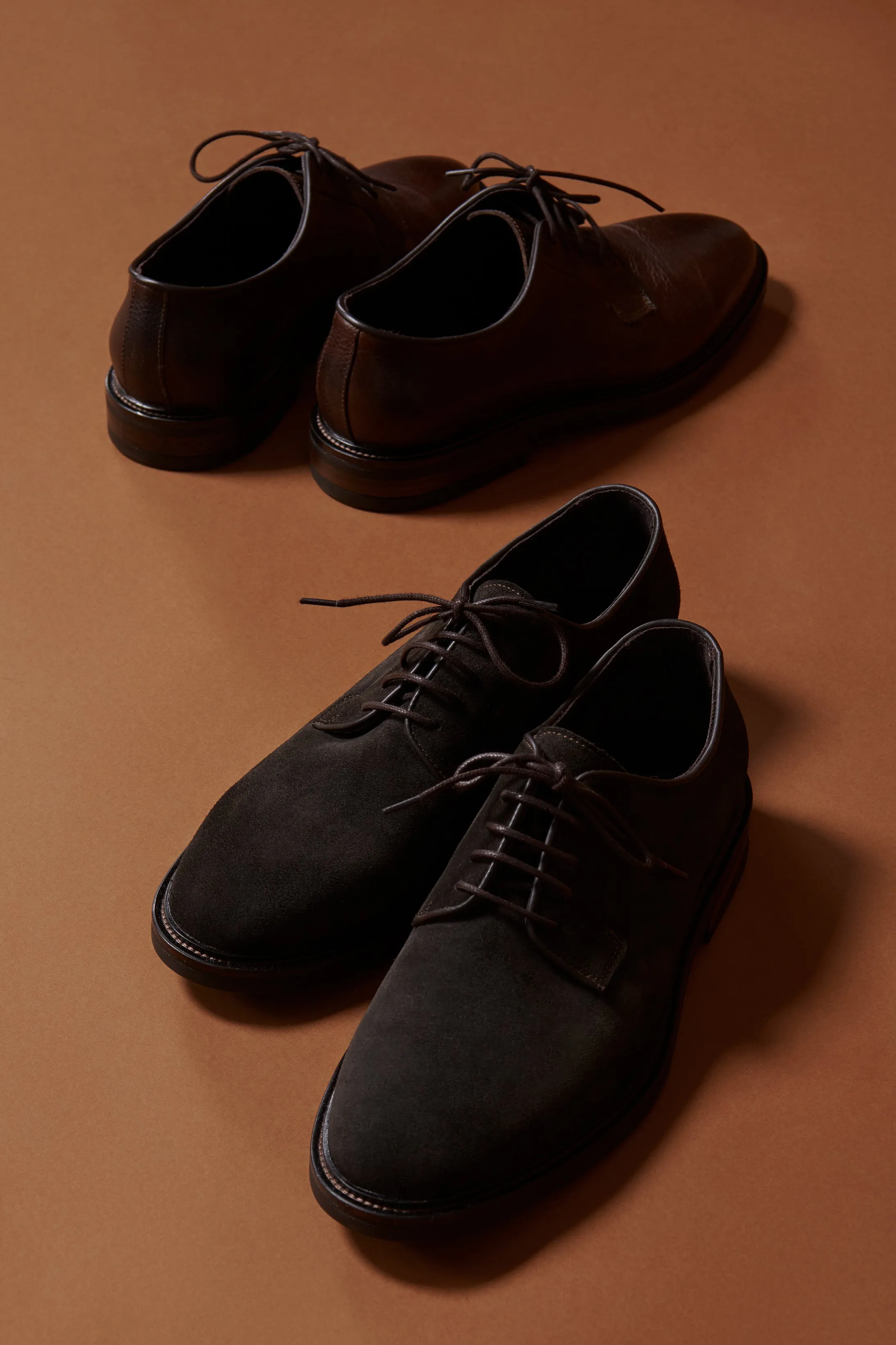 Flinders Derby Shoe - Chocolate Grain
