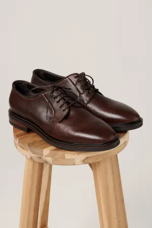 Flinders Derby Shoe - Chocolate Grain