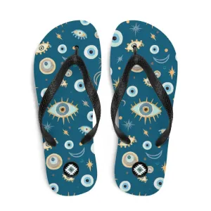 Greek Evil Eye Flip Flops
