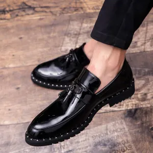 Loafers Shoes breathable Vintage Tassel Men Slip On Outdoor Shoes Mocassins