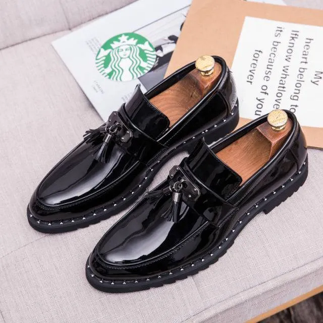 Loafers Shoes breathable Vintage Tassel Men Slip On Outdoor Shoes Mocassins