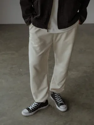 MEN MINIMAL JOGGER - CREAMY
