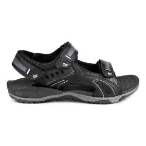 Mens Black Touch Fasten Sandal