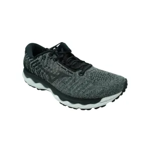 Mizuno Men's Wave Sky Waveknit 3 Running Athletic Shoes Black Gray 2E Wide