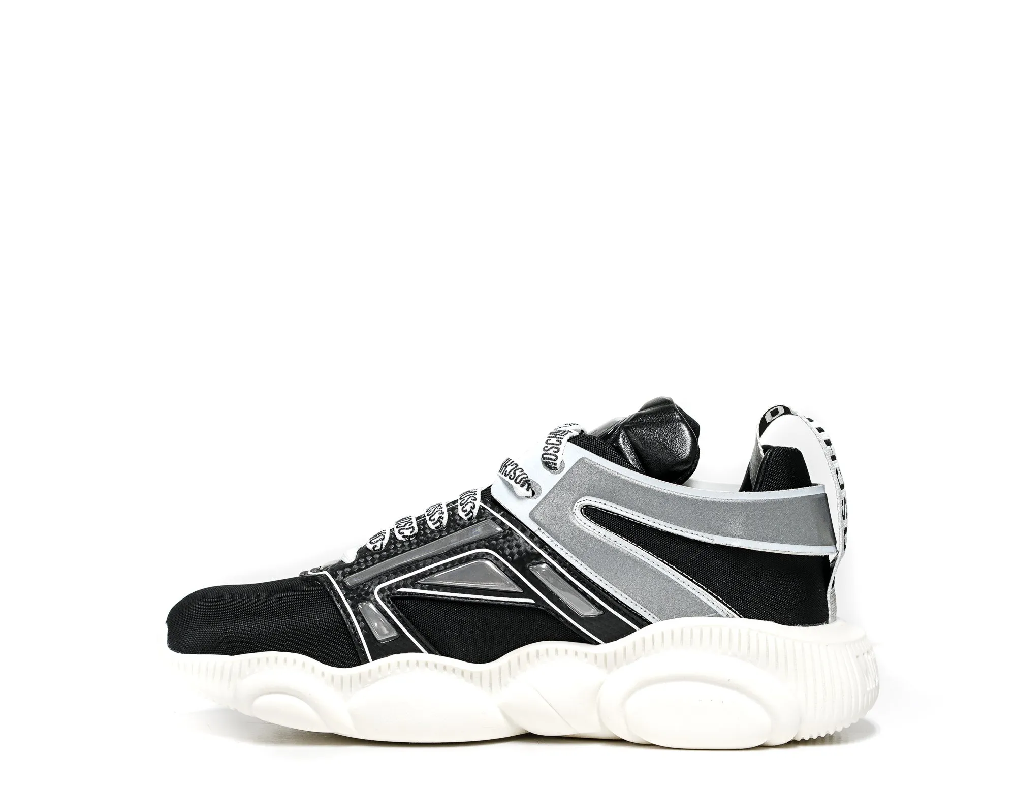 Moschino Men's Black & Silver Sneaker MB15253