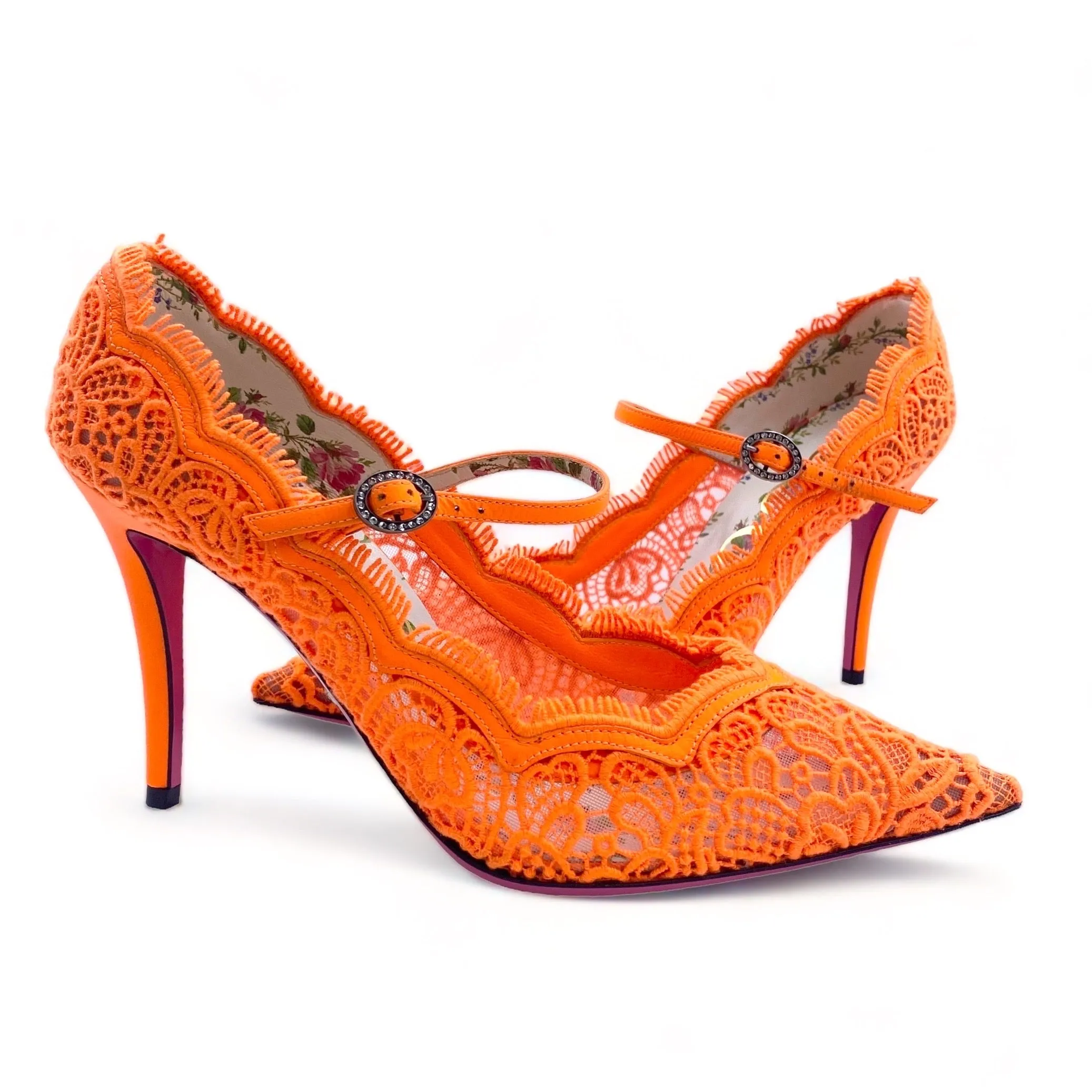 NEW - GUCCI LACE PUMPS EU 37.5/ UK 4.5