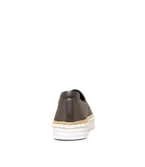 Queen Slip on Sneakers - Khaki Knitp