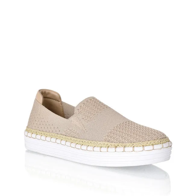 Queen Slip on Sneakers - Natural Knit