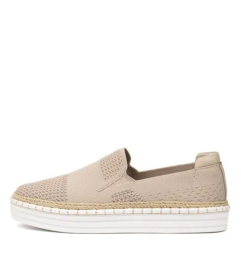 Queen Slip on Sneakers - Natural Knit