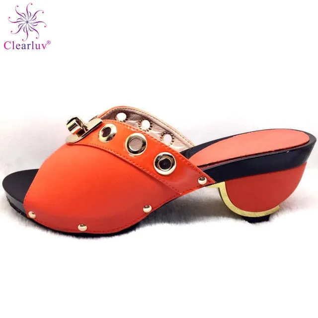 Rosy Italian Shoes PU Leather Pumps