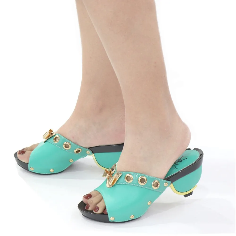 Rosy Italian Shoes PU Leather Pumps