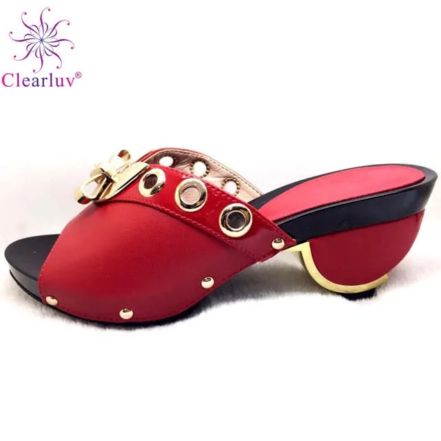 Rosy Italian Shoes PU Leather Pumps
