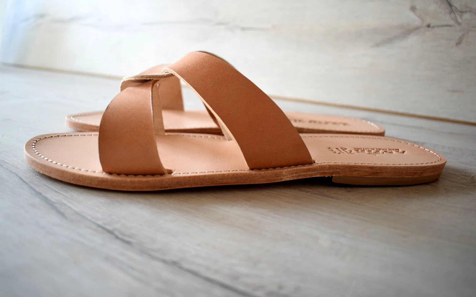 Slides for men, Ancient Greek leather sandals, Men Greek leather sandals.