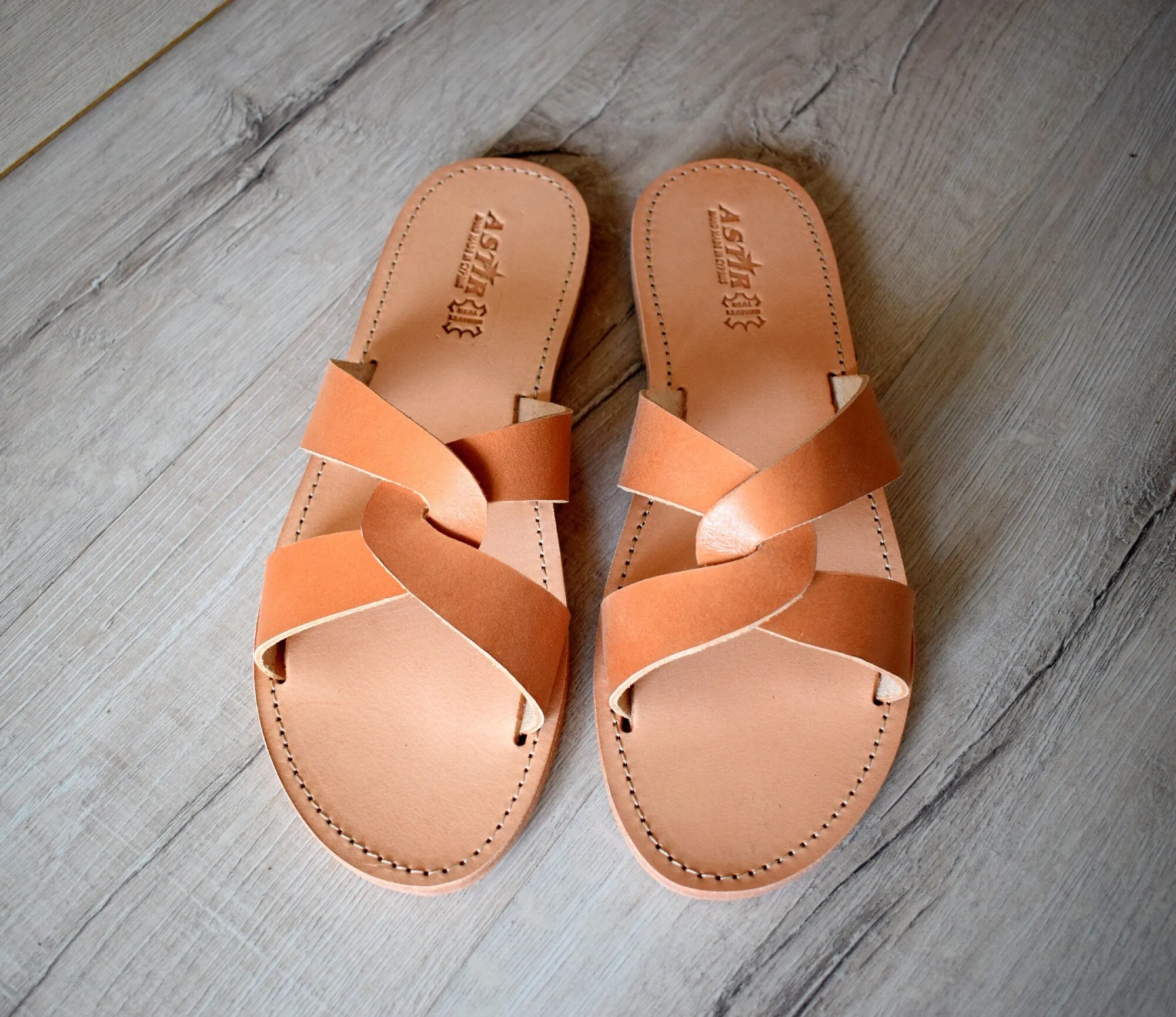 Slides for men, Ancient Greek leather sandals, Men Greek leather sandals.
