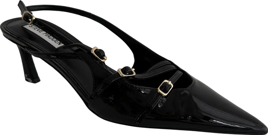 STEVE MADDEN Black Liana Patent Pumps UK 6 EU 39 