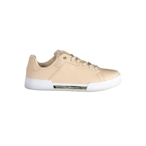 Tommy Hilfiger Elevate Your Steps with Chic Pink Lace-Up Sneakers