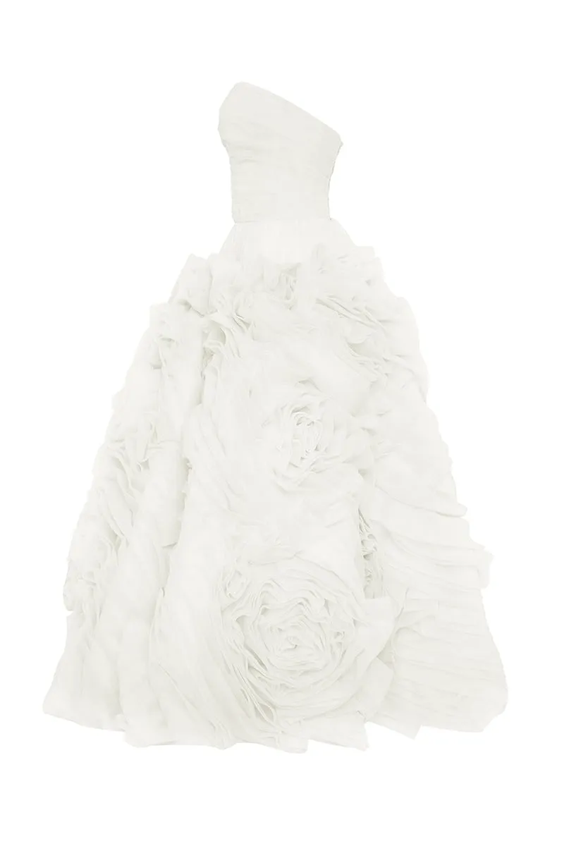 Unreal Sensibility Tulle Trendy Strapless Midi Dress