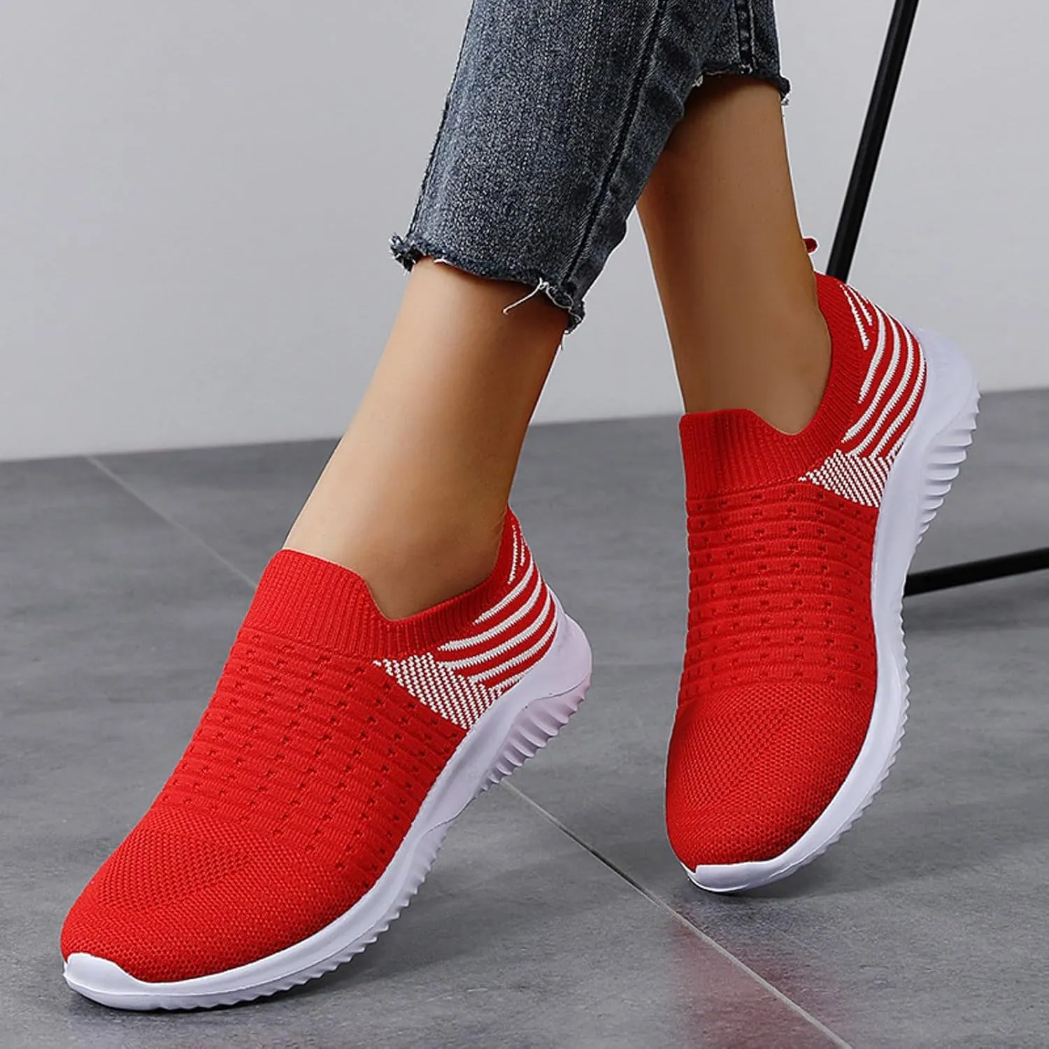 Womans Athletic Shoes Womens Walking Running Shoes Lightweight Breathable Tennis Shoes Non Slip Workout Sneakers