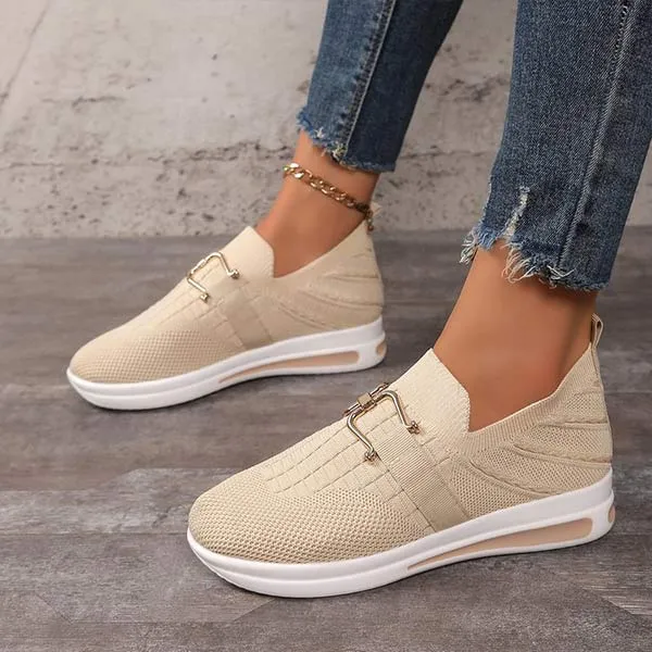 Women's Fly Woven Sports And Casual Shoes 55846725C