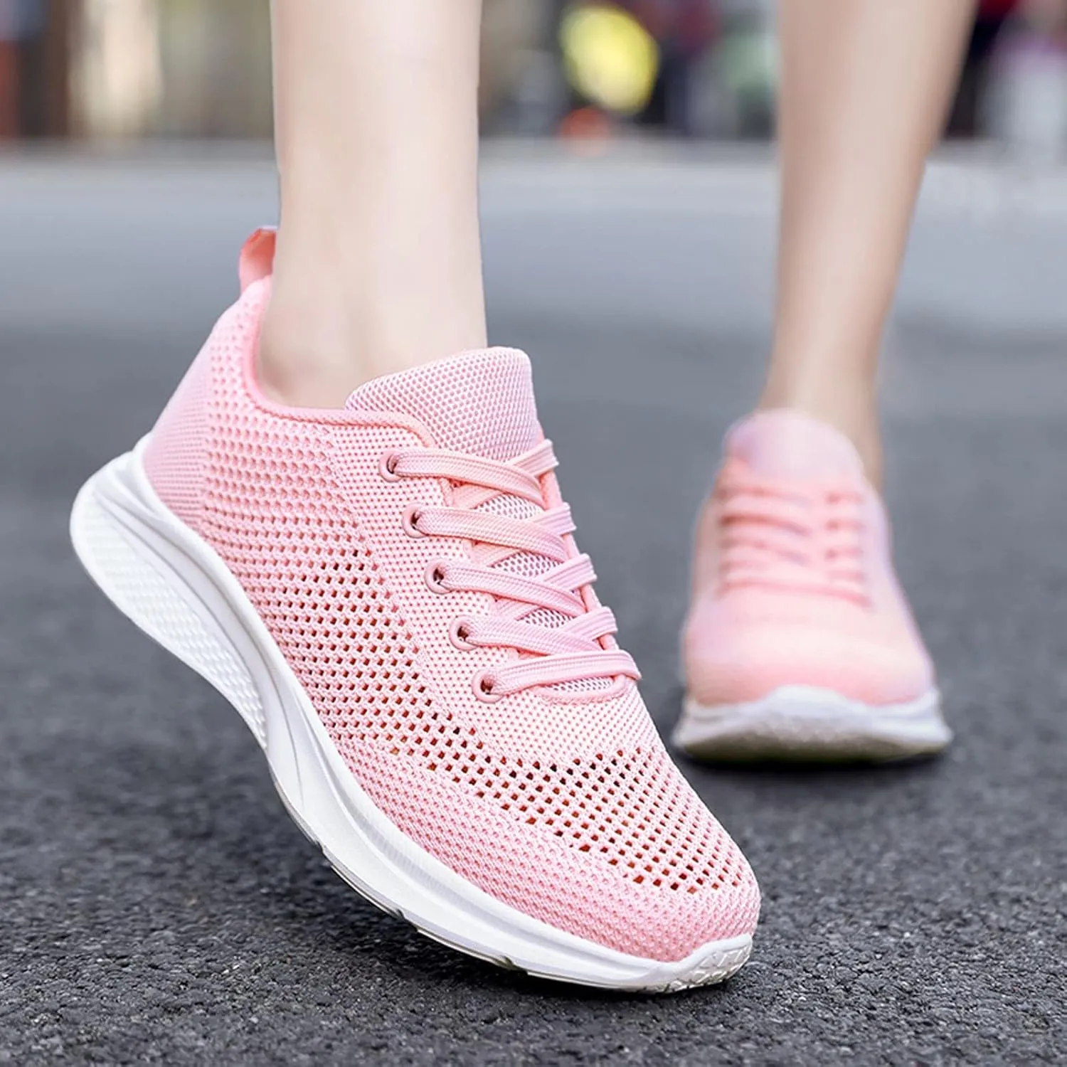 Women's Rhinestone Mesh Slip On Walking Shoes Fashion Breathable Walking Shoes Women Slip On Casual Black Shoes Dress Sneakers Black Tennis Shoe Cross Trainer Shoe