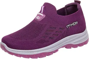Women's Slip on Athletic Walking Shoes Air Cushion Orthopedic Sneakers with Arch Support Business Office Shoe